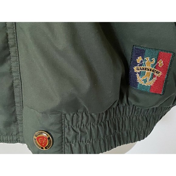 Vintage Sunice Golf Men Full Zip Vented Windbreaker Navy Green Urban XL Hip Hop - Picture 11 of 12